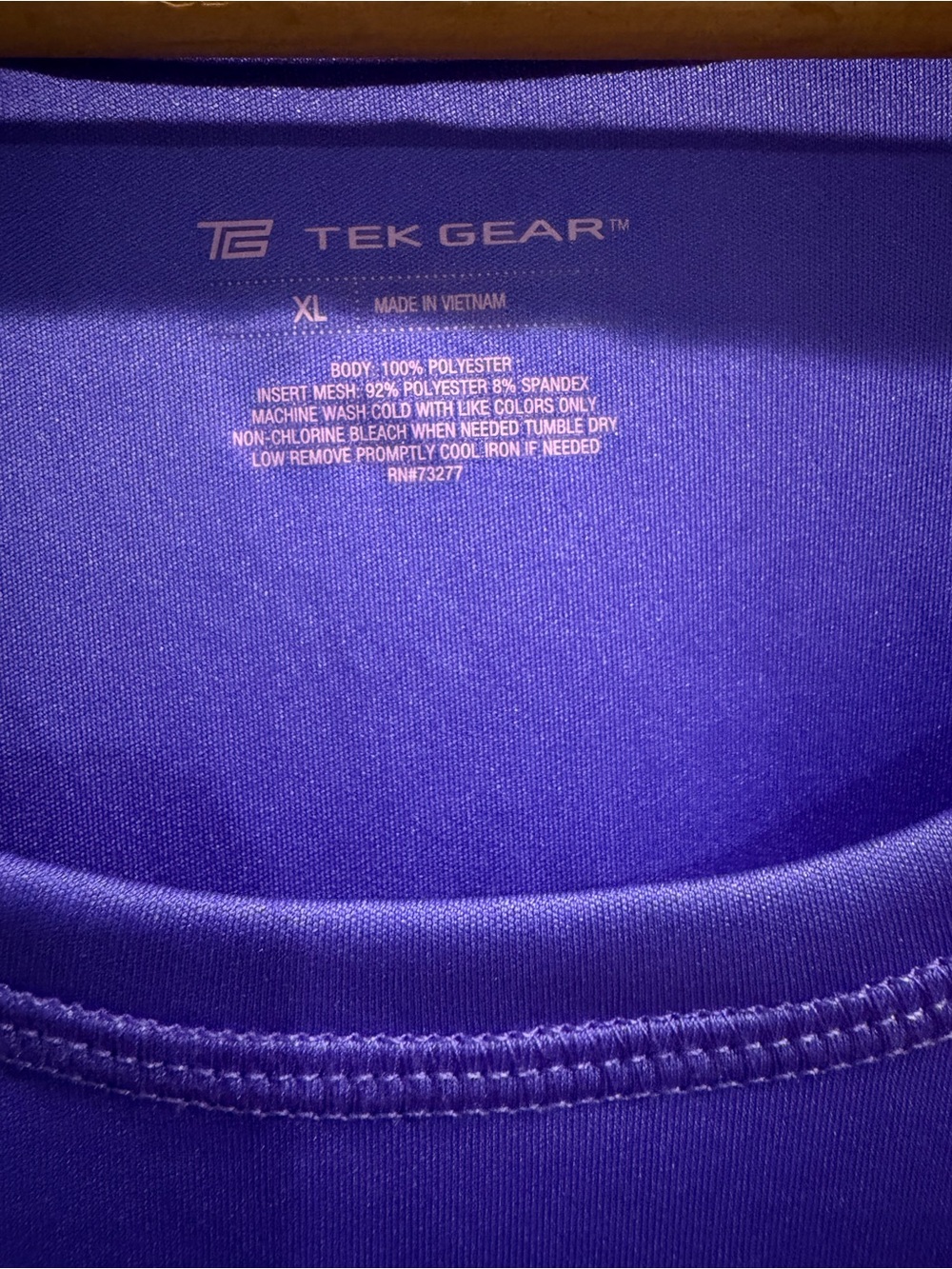 tek gear Purple Short Sleeve Performance Tee - Picture 2 of 4